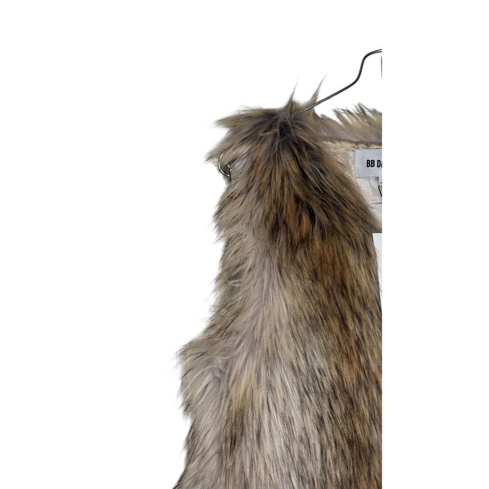 BB Dakota Womens Vest Sleeveless Faux Fur BJ301730 Bedrock City XS NWT - Picture 3 of 12